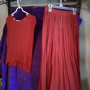 Top and skirt combo